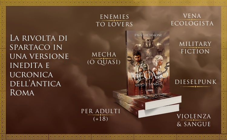 Megàlo fantasy storico romance dieselpunk enemies to lovers